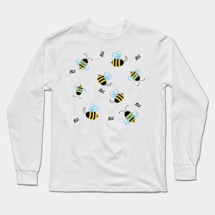 Busy Buzzing Bumblebees Long Sleeve T-Shirt